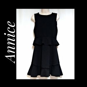 Annice Fit & Flare Little Black Dress with Peplum